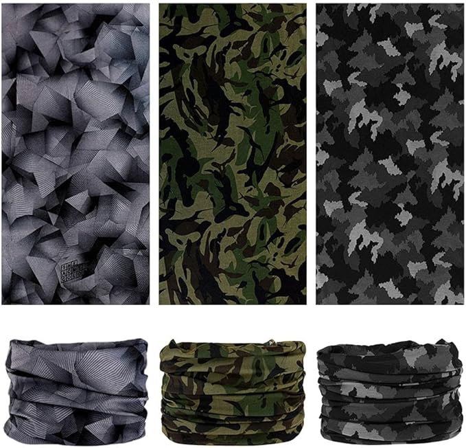 Headband Neck Gaiter Head Wrap Headwear Face Mask Magic Scarf Bandana for Men and Women