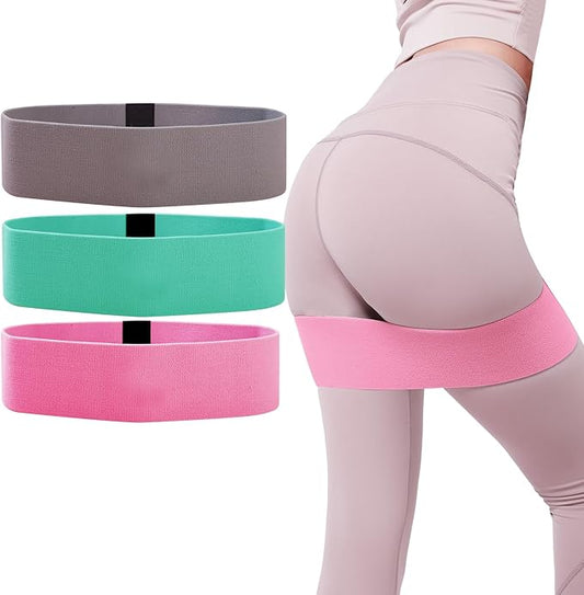 Fabric Resistance Bands, Elastic Bands of Different Levels, Hip and Leg Shaping Bands, Suitable for Yoga, Rehabilitation, Pilates, Fitness and Home Workouts