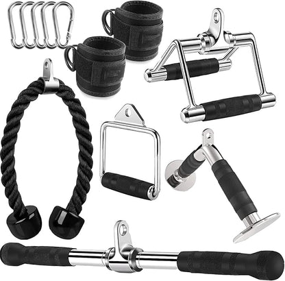 Cable Machine Attachment, LAT Pulldown Attachments, Home Gym Accessories, Triceps Pull Down Attachment