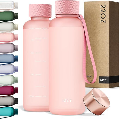 KIVY Tritan Water Bottle 2nd Generation (Rose, 22oz)