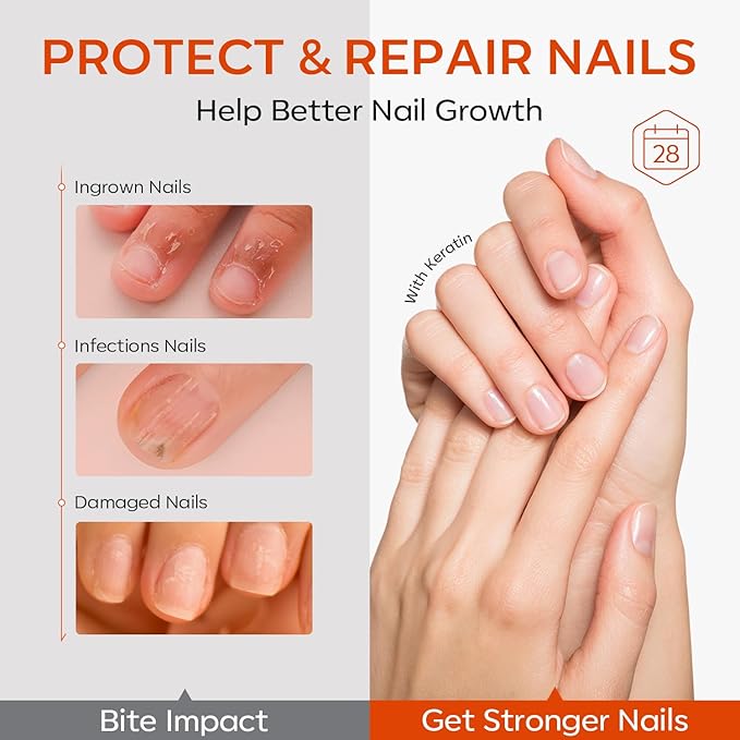 Modelones Nail Art Nail Biting Treatment for Kids No Bite Nail Polish Bitter Thumb Sucking Deterrent Nail Biting Prevention Quick-Drying Stop Nail Biting kids & Adults