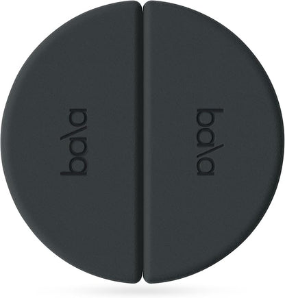 Bala Balance Blocks 2 Pack, Yoga Blocks for Working Out, (Charcoal) - Semi-Circular Yoga Accessories for Stretching & Exercise - Yoga Equipment for Home Workout - Yoga Block Essentials for Women & Men