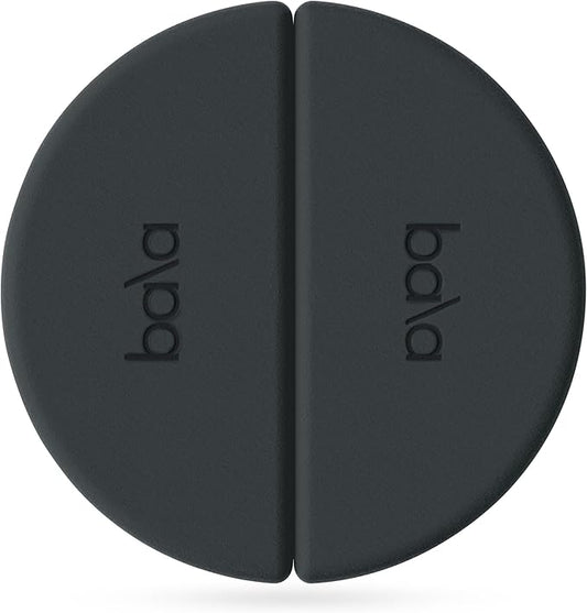 Bala Balance Blocks 2 Pack, Yoga Blocks for Working Out, (Charcoal) - Semi-Circular Yoga Accessories for Stretching & Exercise - Yoga Equipment for Home Workout - Yoga Block Essentials for Women & Men