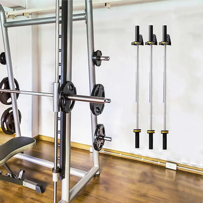 Barbell Holder Wall Mount,Garage Gym Bar Wall Rack,Vertical Olympic Hanger wall Mount Rack,Space Saving Commercial or Home Gym Accessory Holds Under 33mm Bar Size Barbell Hanger