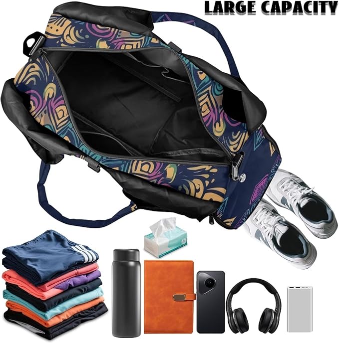 Yoga Mat Bag for Women Men Large Carryall Tote with Adjustable Shoulder Strap for Gym Yoga Travel Pilates Office