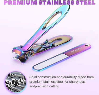 Toenail Clippers for Thick Toenails for Seniors – Vepkuso Ultra Sharp Nail Clippers for Women Large German Fingernail Clippers Cutter Set for Tough Nails, Men, Adult