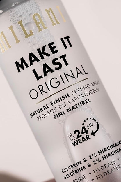 Milani Setting Spray + Primer, Make It Last Original - Natural Finish with Niacinamide for Hydration, Setting Spray for Makeup and Face Primer, 3-in-1 Prime + Hydrate + Set, 2.03 Fl. Oz