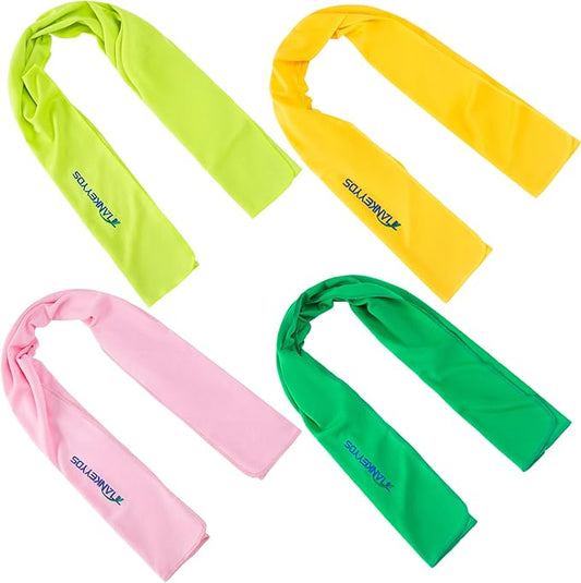 4 Pack Microfiber Gym Towels Set for Sports Fitness, Yoga, Workout, Exercise, Tennis, Super Soft and Quick-Drying Towels for Men Women (40inch X 12inch)