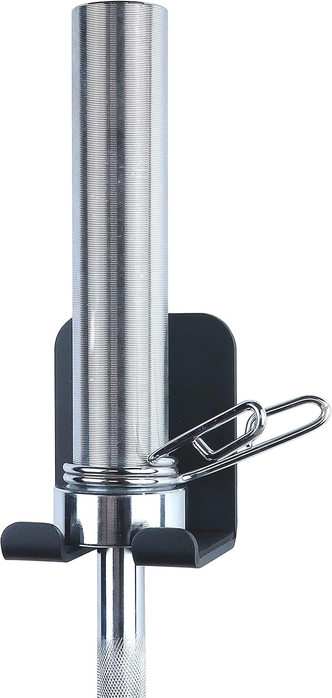 Barbell Rack Single Hook Wall Mount Heavy Duty Vertical Barbell Holder Weight Bar Holder for Olympic Barbell, Curl bar, Commercial or Home Gym Accessory