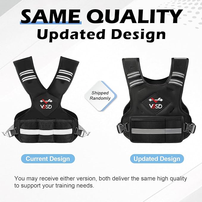 VBSD Adjustable Weighted Vest for Women Men 4-10lb/11-20lb/20-32lb Vest with 6 Ironsand Weights Body Weight Vest with Reflective Strip for Running Walking Strength Training Workouts