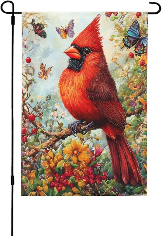 Bird Garden Flag 12x18 In Double Sided Yard Flags Lawn Sign Decor No Flagstand
