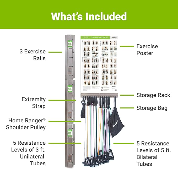 Web Slide Professional System — Perfect for Dynamic Warm-ups, Crossfit, Stretching, and Strength Building — Physical Rehab Equipment for Clinic, Home, or Gym