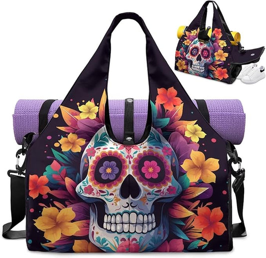 Yoga Mat Bag for Women Men Large Carryall Tote with Adjustable Shoulder Strap for Gym Yoga Travel Pilates Office