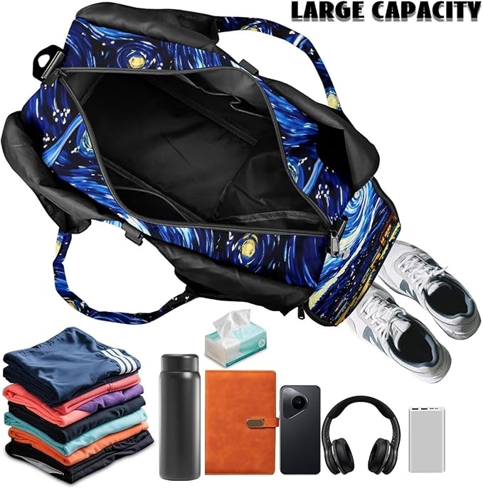 Yoga Mat Bag for Women Men Large Carryall Tote with Adjustable Shoulder Strap for Gym Yoga Travel Pilates Office