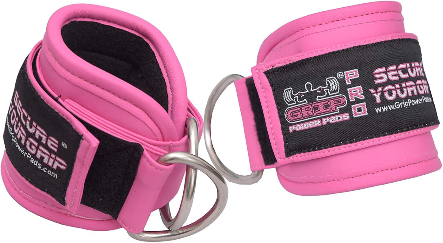 Ankle Straps for Cable Machines Double D-Ring Gym Adjustable Neoprene Premium Cuffs to Enhance Legs Abs & Glutes Kickbacks Workouts Leg Curls Extensions Booty Hip Abductors Exercise for Men & Women