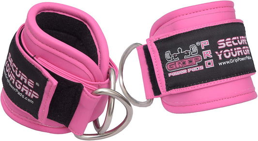Ankle Straps for Cable Machines Double D-Ring Gym Adjustable Neoprene Premium Cuffs to Enhance Legs Abs & Glutes Kickbacks Workouts Leg Curls Extensions Booty Hip Abductors Exercise for Men & Women