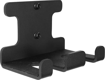 Barbell Rack Doule Hook Wall Mount Heavy Duty Vertical Barbell Holder Weight Bar Holder for Olympic Barbell, Curl bar, Commercial or Home Gym Accessory