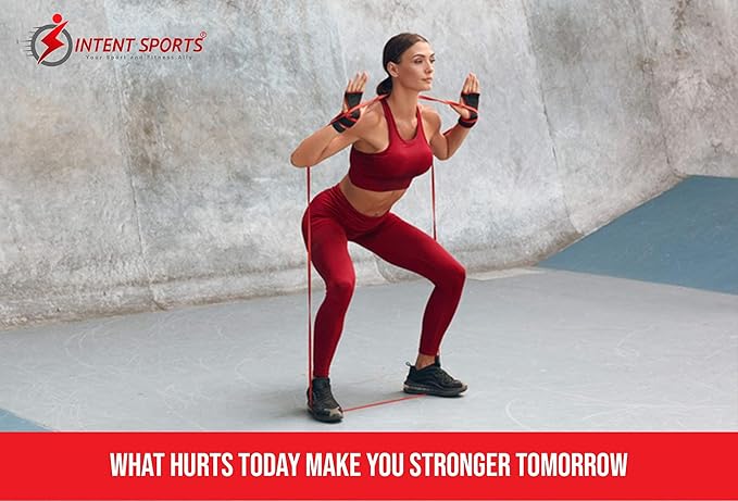 INTENT SPORTS Pull Up Assist Bands – Assistance and Resistance Bands for Pull-Up, Fitness, Body Stretching, Mobility Work, Weightlifting, Heavy Duty - Single/Set – Exercise Videos - eBook!