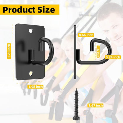 Resistance Band Wall Anchors System, Wall Mount Workout Anchors for Exercise Bands