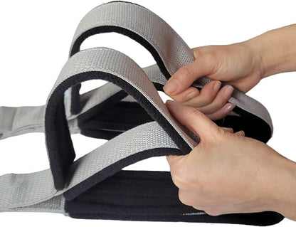 Pilates Double Loop Straps for Reformer,Fitness D-Ring Exercise Straps, Yoga Exercise Accessories for Home Gym Workout, 1 Pair Reformer Straps with Round Carabiner Clips