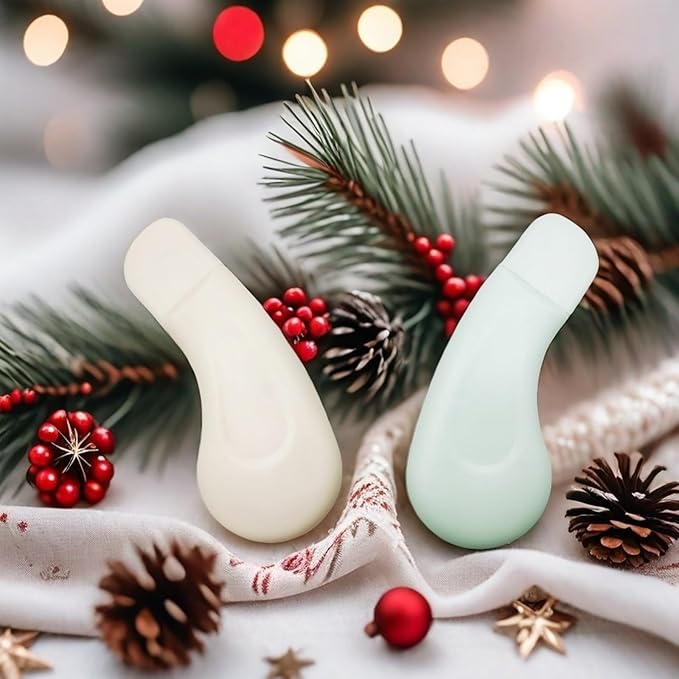 2 Pcs Blackhead Remover Tools Set for Face and Nose, Silicone Face Scraper for Deep Cleansing, Nose Blackhead Remover Skin Care Tools for All Skin Types (Green & Beige)