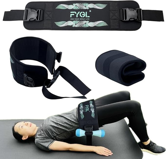 Hip-Thrust-Belt, Foldable Design, Slip-Resistant Padding, Supports 300 lbs, Ideal for Glutes Training with Dumbbells, Kettlebells & Plates, Great for Gym & Home Hip Thrust Workouts
