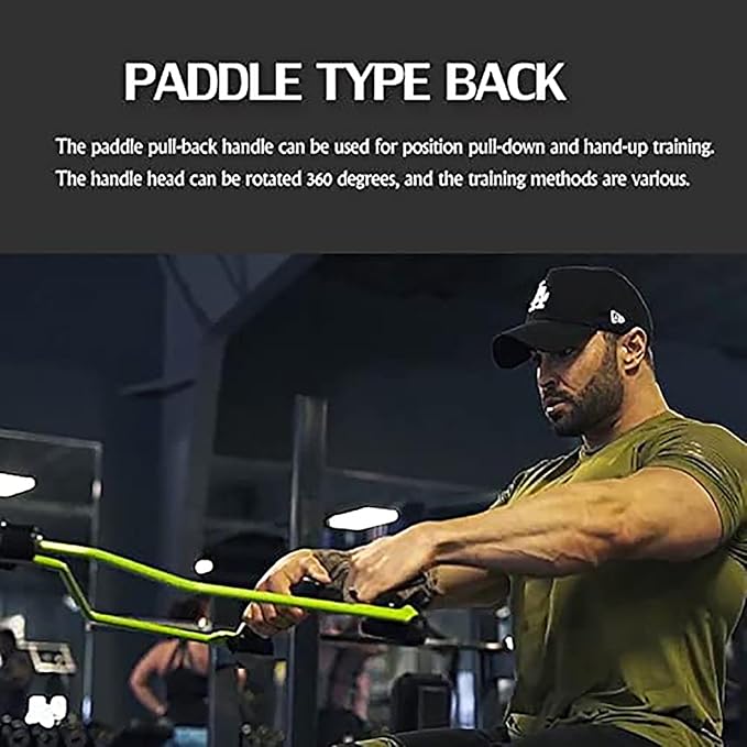 KORIKAHM Adjustable Lat Pull down Bar, Cable Machine Attachments for Gym, Home Gym Fitness T-bar Row Pulldown Attachments, Lat Pull Down Machine Wide Grip Neutral Grip Handle