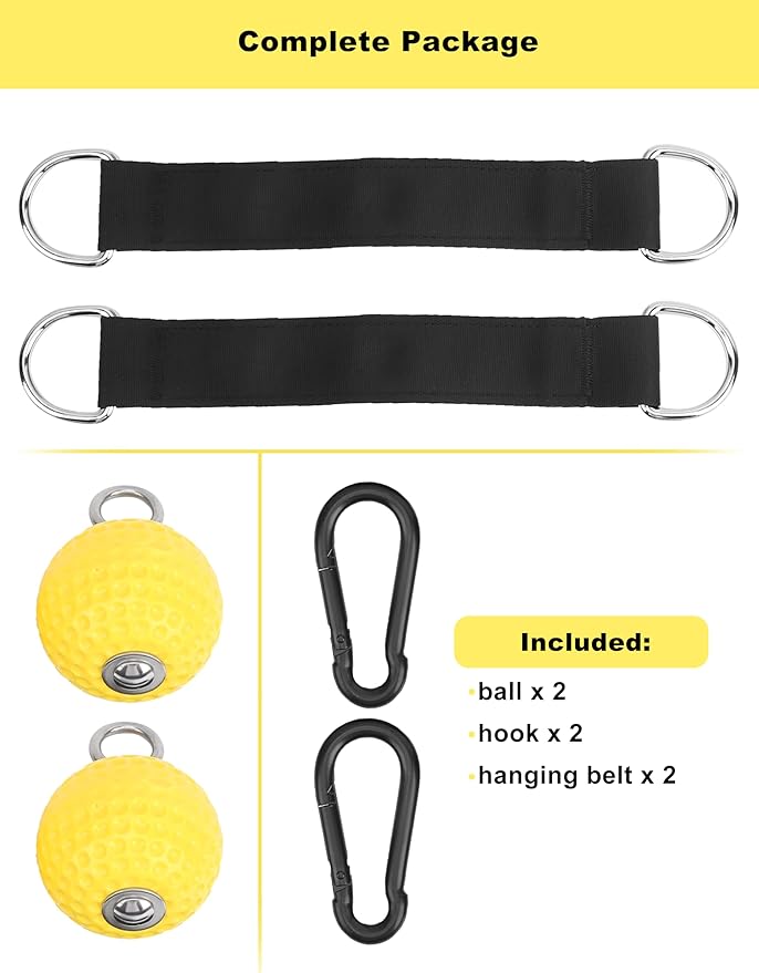 Pull Up Grips Ball Grip Strength Trainer, Climbing Grip Strength Training Pull Up Grips Handles, Cable Machine Attachments, Pull Down Attachment for Hand Wrist Finger