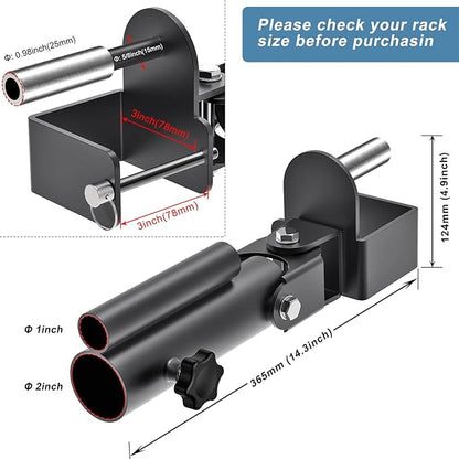 Kipika T-Bar Row Landmine Attachment - Heavy Duty Row Platform with Swivel - Suitable for Standard & Olympic Bars - Ideal for Home Gym Workouts