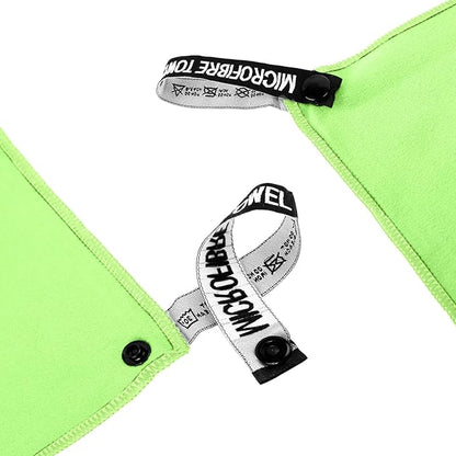 Microfiber Travel Towel, Soft Lightweight Quick Dry Towel, Super Absorbent Compact Travel & Sports & Beach Towels for Camping, Backpack, Gym, Swimming, Yoga, Hiking (M:20"×40" -Green)