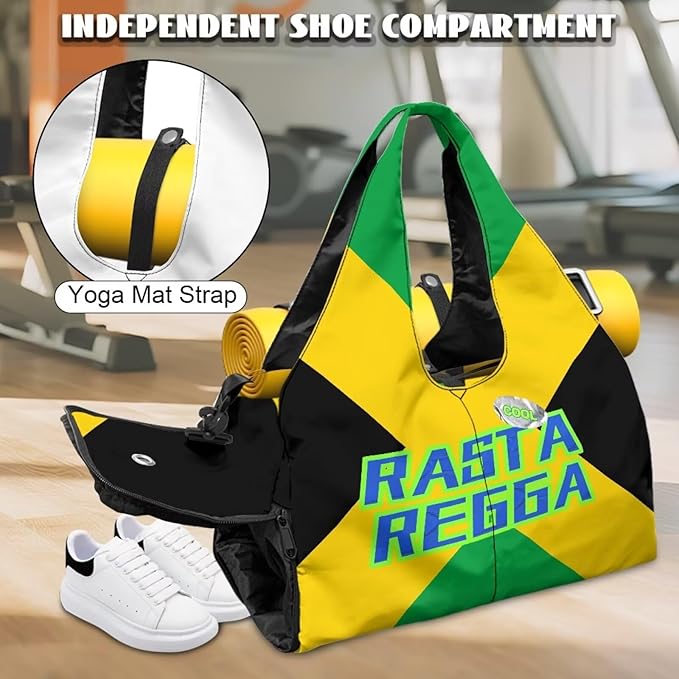 Yoga Mat Bag for Women Men Large Carryall Tote with Adjustable Shoulder Strap for Gym Yoga Travel Pilates Office