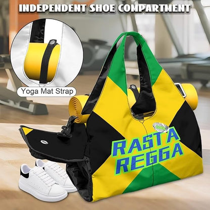 Yoga Mat Bag for Women Men Large Carryall Tote with Adjustable Shoulder Strap for Gym Yoga Travel Pilates Office