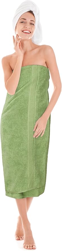 Utopia Towels Luxurious Jumbo Bath Sheet 2 Piece, 600 GSM, 35 by 70 Inches, 100% Ring Spun Cotton, Highly Absorbent and Quick Dry Extra Large Bath Towel, Super Soft Towel, Sage Green