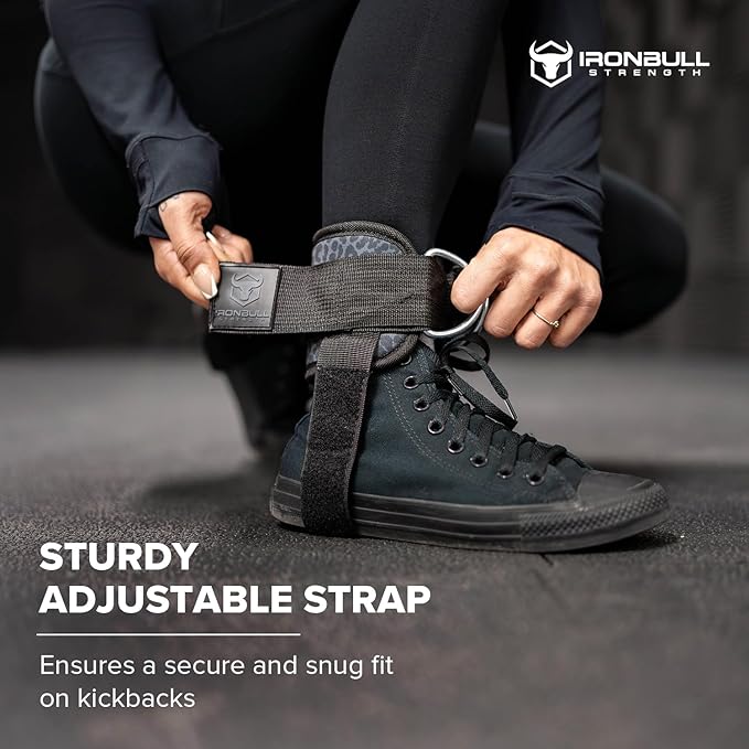 Women's Kickback Ankle Strap for Cable Machines & Resistance Bands: Gym & Home Workout Cuff Attachment for Leg Extensions, Kickbacks, Hip Abductors - Booty Exercises" (Pair, Black Leopard)