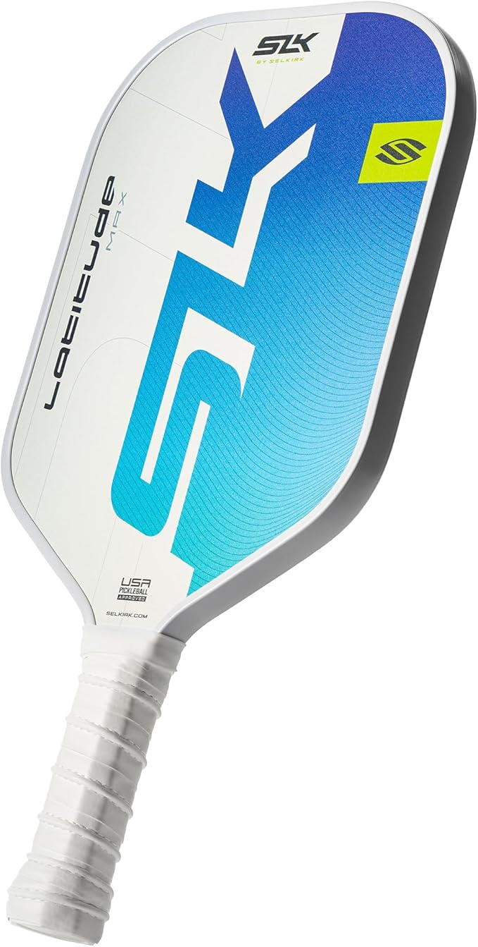 SLK Latitude 2.0 Pickleball Paddle | G4 Graphite Pickleball Paddle Face | Rev-Core+ Technology with SpinFlex Surface | Redesigned for Performance and Control