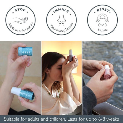 Scentered Aromatherapy Balm Gift Set - Be Kind to Yourself - Pack of 3 Balms: Sleep Well, Escape, Love - Lavender, Cedarwood, Ylang Ylang Essential Oils - Relaxing Gifts for Women