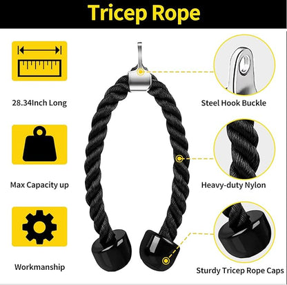 Cable Machine Attachment, LAT Pulldown Attachments, Home Gym Accessories, Triceps Pull Down Attachment