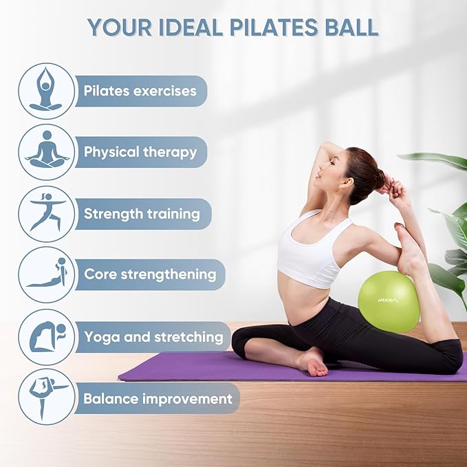 APEXUP Yoga Ball Exercise Ball Anti Slip Heavy Duty for Fitness, Balance & Core Workout