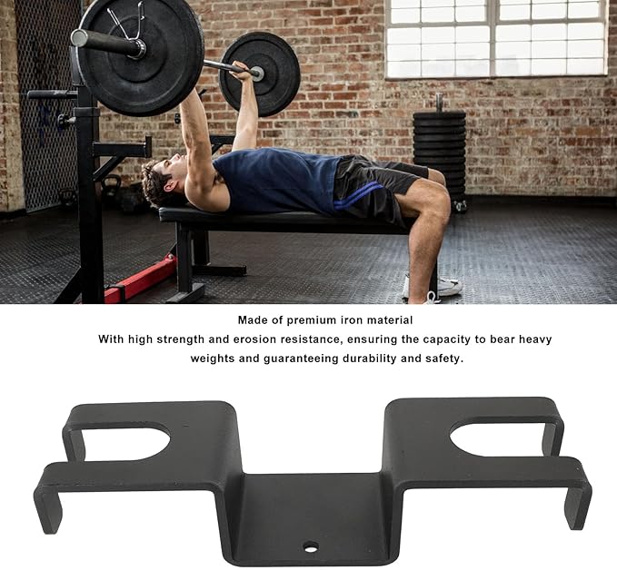 Vertical Barbell Holder, Vertical Hanging Barbell Rack 26cm/10.2in Space Saving Barbell Bar Storage Holder Equipment for Home Gym Accessory