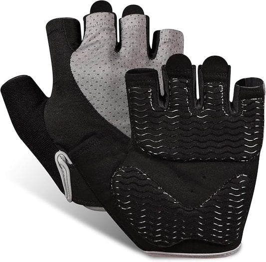 Sunnex Gym Gloves - Fingerless, Breathable Workout Gloves for Weightlifting, Cycling & More