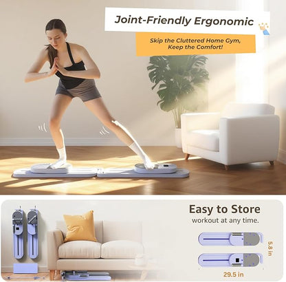 Newly Designed Pilates Reformer Set with 20+ Workouts, Pilates Reformer Board for Home, Pilates Board - Beginner Friendly Fitness Equipment