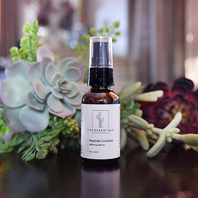Peptide Complex Serum For Face - Collagen Serum Skin Repair with Powerful Anti Aging Properties - Refines Wrinkles and Restores Elasticity with Hyaluronic Acid, Aloe Vera, Jojoba Oil, Vitamin E