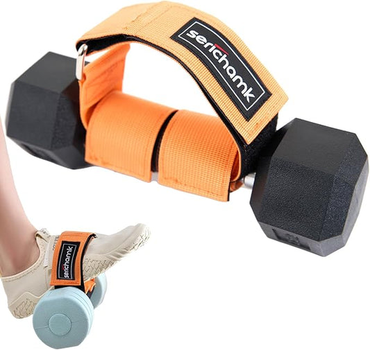Feet Dumbbell Attachment, Tibialis Trainer Ankle Straps for Feet Weight Lifting Shin Splint, Hamstring Curls, Leg Curl Attachment at Home Gym Equipment