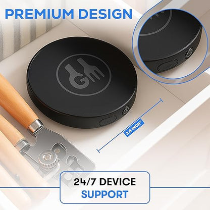 Food Scale, Portable, Rechargeable Travel Size. Smart Calories Calculator for Weight Loss, Nutrition, Diabetes, Meal Prep, Diet - Pocket Digital Coffee Scales - Free GOURMETMILES App