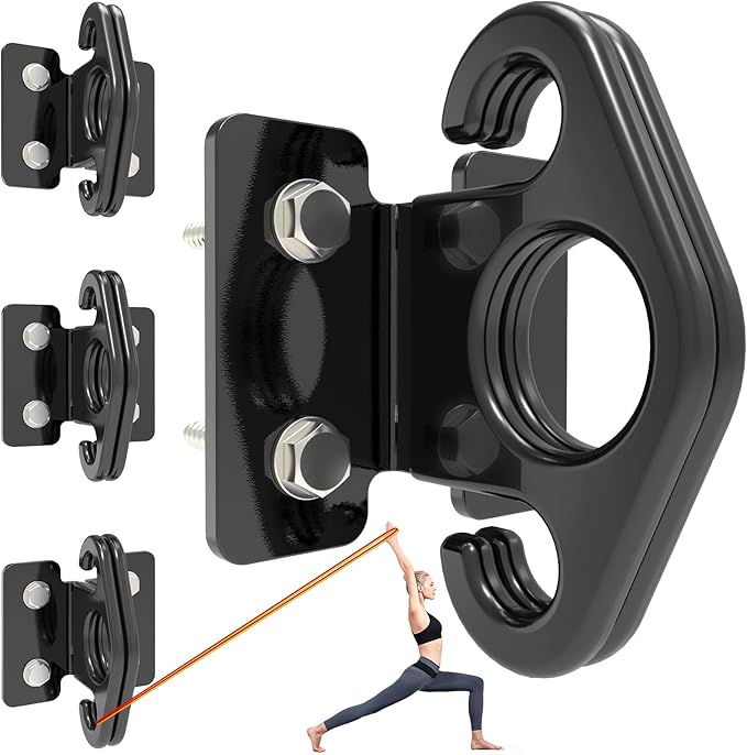 Resistance Band Wall Anchor Set，No Weld Wall Mount for Exercise Bands & Suspension Straps Resistance Band Wall Mount System Compact Strength Training Kit for Home Gym Workouts & Physical Therapy