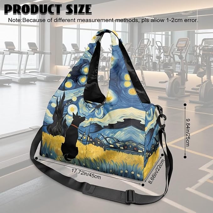 Yoga Mat Bag for Women Men Large Carryall Tote with Adjustable Shoulder Strap for Gym Yoga Travel Pilates Office