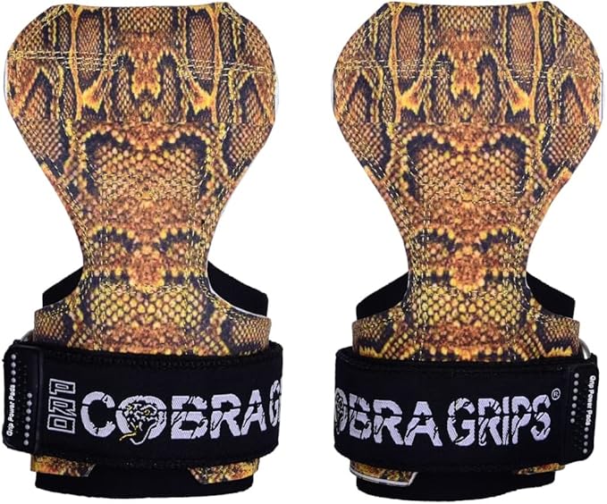Cobra Grips PRO Weight Lifting Gloves Heavy Duty Straps Alternative Power Lifting Hooks for Deadlifts Adjustable Neoprene Padded Wrist Support Bodybuilding
