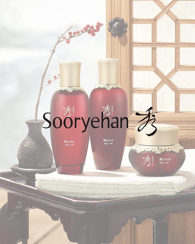 Sooryehan Ginseng Skincare Set - Hyobidam Korean Skin Care Set, Premium Gift Set for Intense Hydration, Firm Skin, Wild Ginseng, 13.53 fl oz