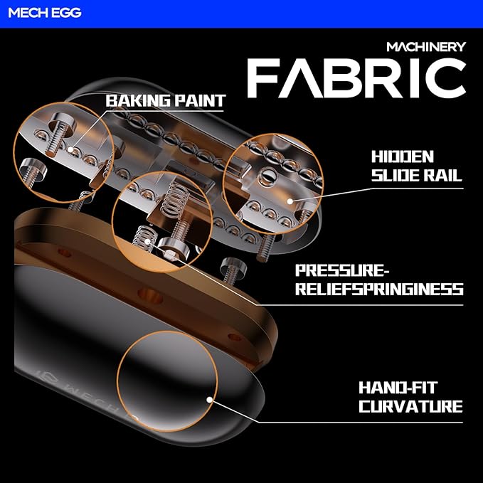 Metal Fidget Slider for Adults – Silky-Smooth Stress Relief Toy with Click Sounds Haptic Feedback, EDC Magnetic Fidget Toys Adults Block, Anxiety ADHD Focus Sensory Gift for Friends, Office & Travel
