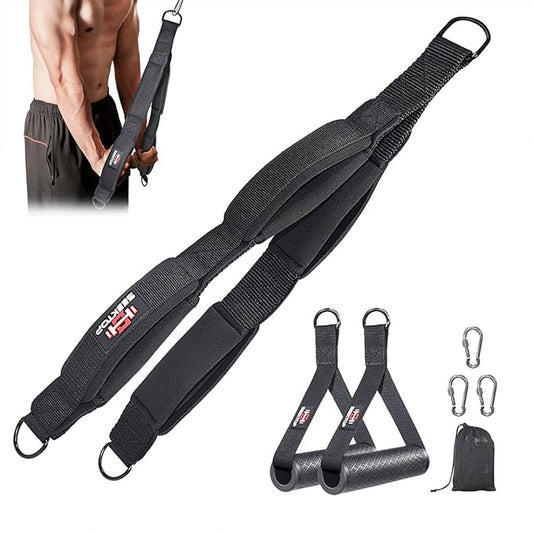 Seektop Tricep Rope, Multi Gym Tricep Rope Cable Attachment with Exercise Handle, Tricep Pull Down Ropes for Push Downs, Crunches, Facepulls